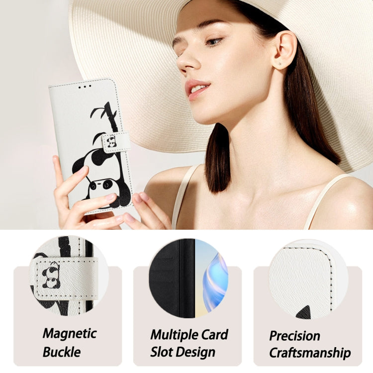 For iPhone 14 / 13 Art Colored Drawing Pattern Leather Phone Case