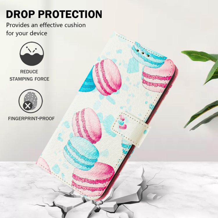 For iPhone 14 / 13 Art Colored Drawing Pattern Leather Phone Case