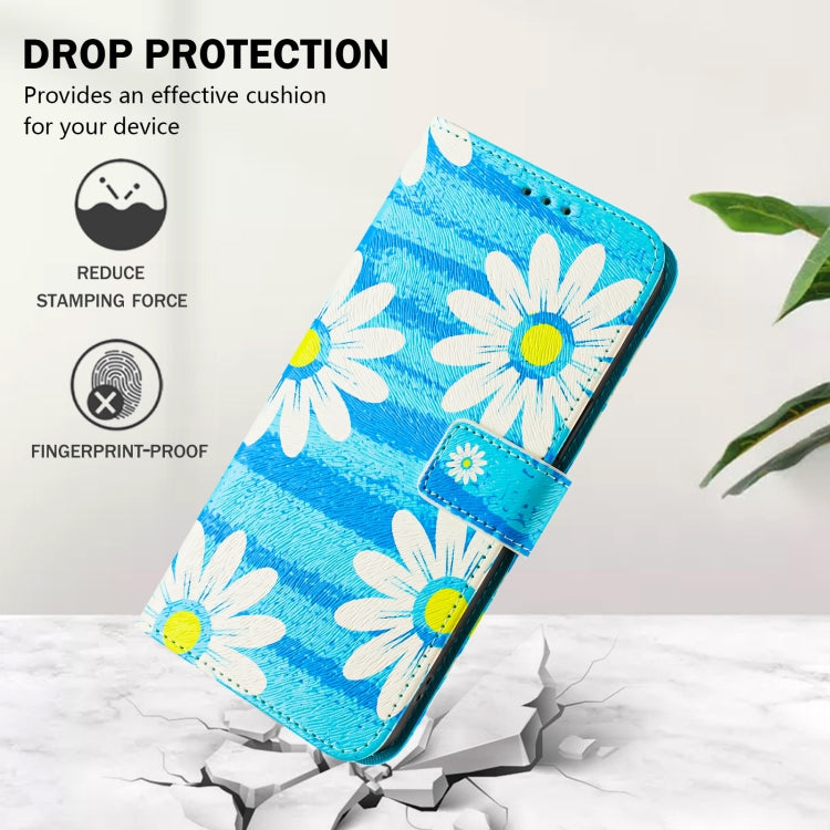 For iPhone 14 Plus Art Colored Drawing Pattern Leather Phone Case