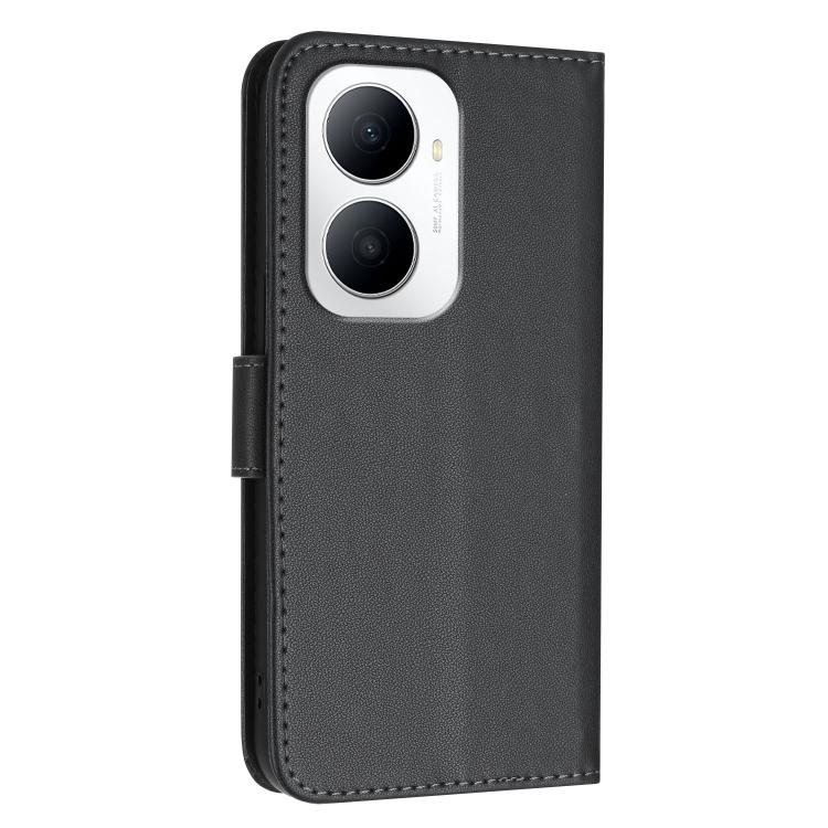 For Huawei Enjoy 80 Plus Triangle Pattern Buckle Clasp Leather Phone Case