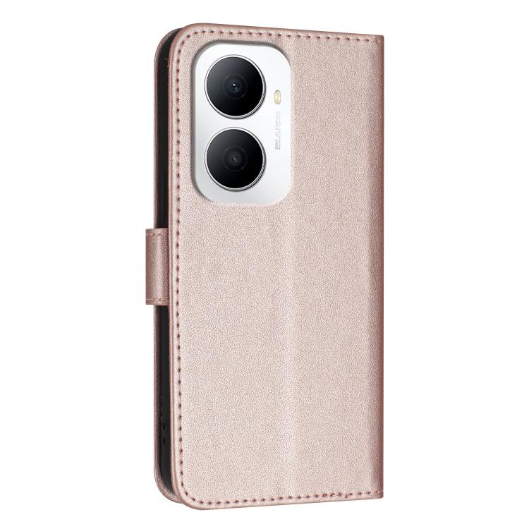 For Huawei Enjoy 80 Plus Triangle Pattern Buckle Clasp Leather Phone Case