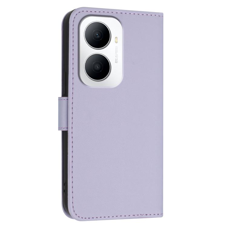 For Huawei Enjoy 80 Plus Triangle Pattern Buckle Clasp Leather Phone Case