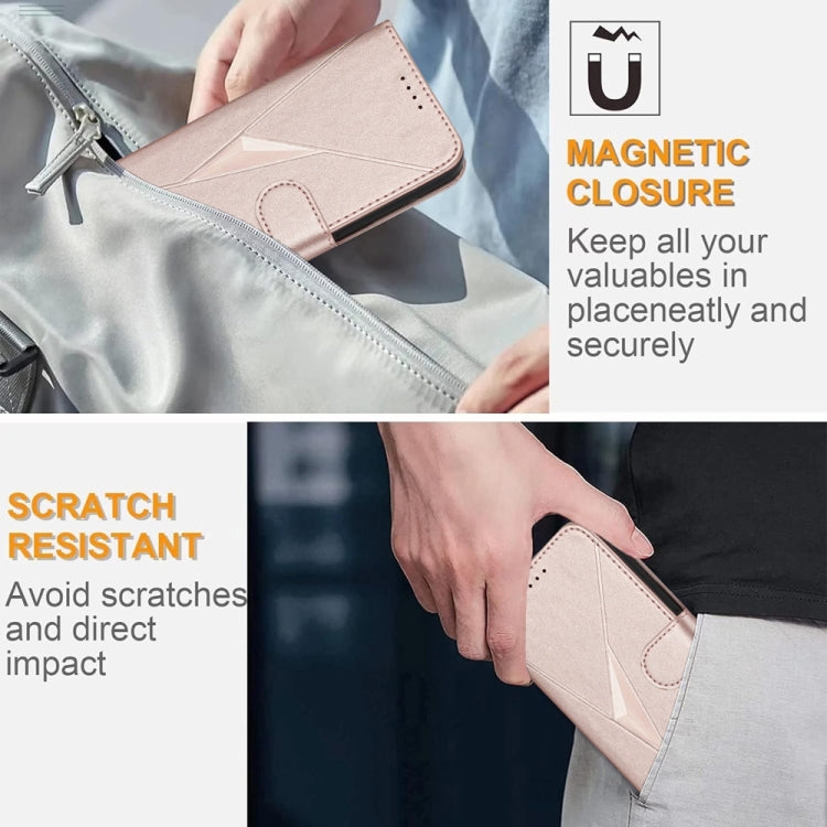 For Honor X50 / X9b Triangle Pattern Buckle Clasp Leather Phone Case