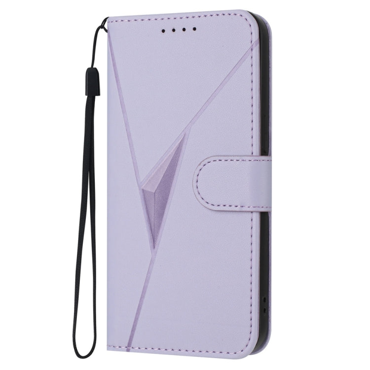 For Honor X6c 4G / X5b / X5b Plus Global Triangle Pattern Buckle Clasp Leather Phone Case