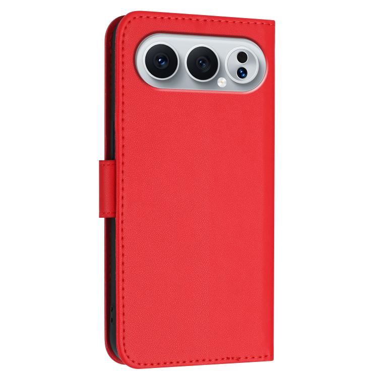 For Honor 500 / 500 Pro Global 155.8mm Triangle Pattern Buckle Clasp Leather Phone Case