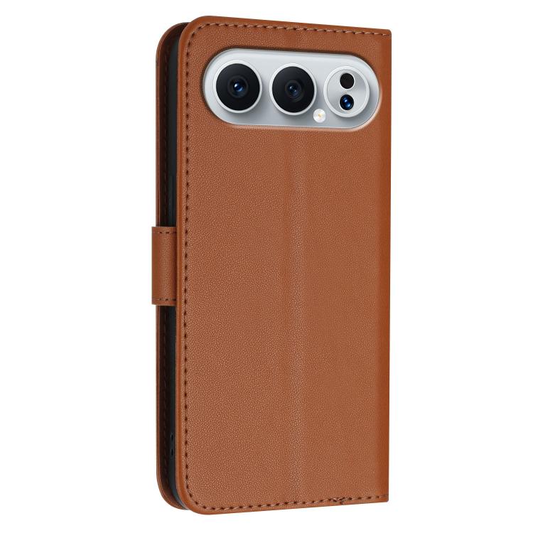 For Honor 500 / 500 Pro Global 155.8mm Triangle Pattern Buckle Clasp Leather Phone Case