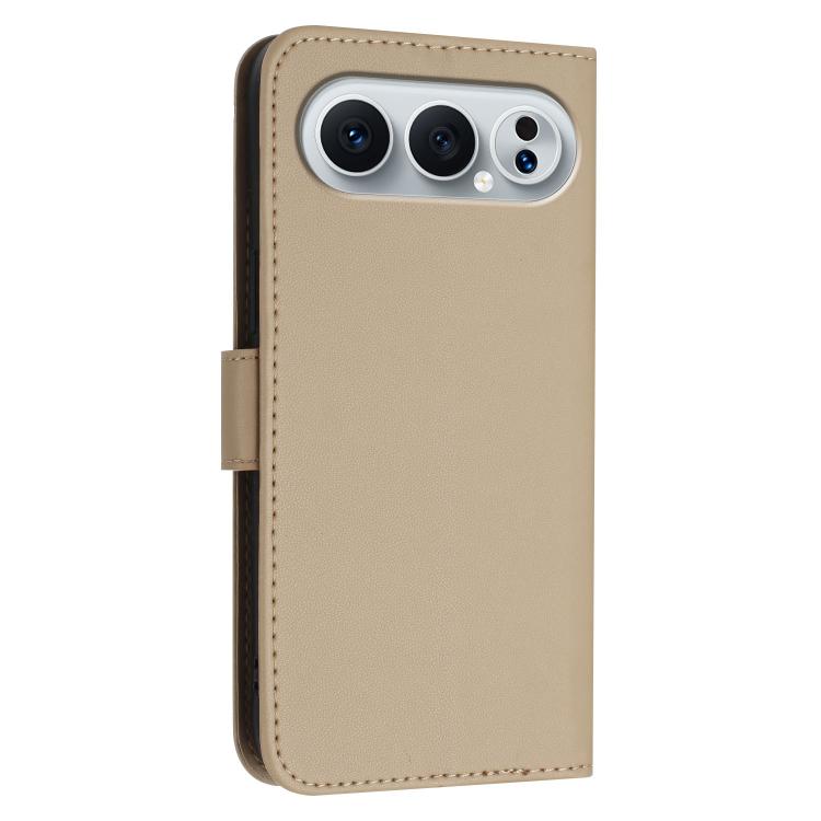 For Honor 500 / 500 Pro Global 155.8mm Triangle Pattern Buckle Clasp Leather Phone Case