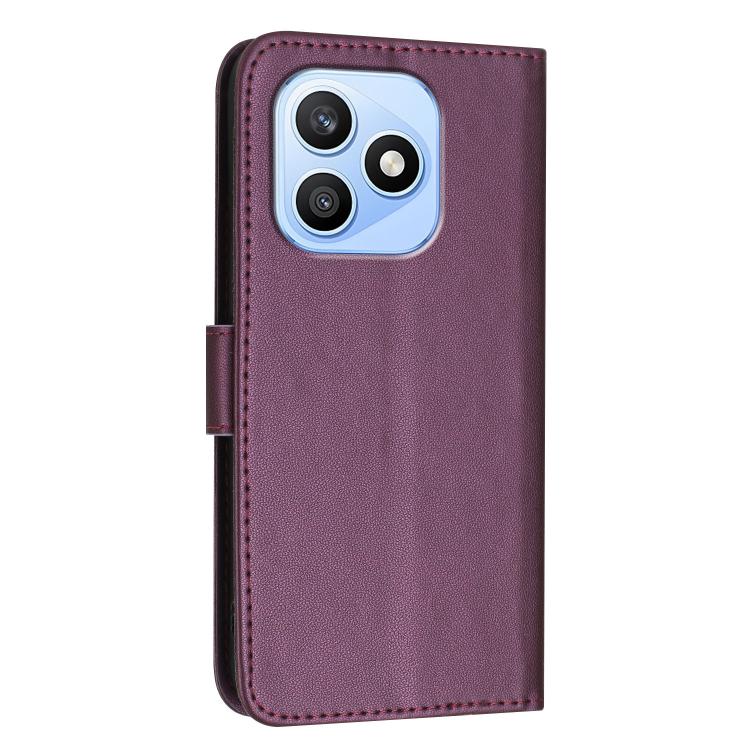 For Honor X8d 4G Triangle Pattern Buckle Clasp Leather Phone Case