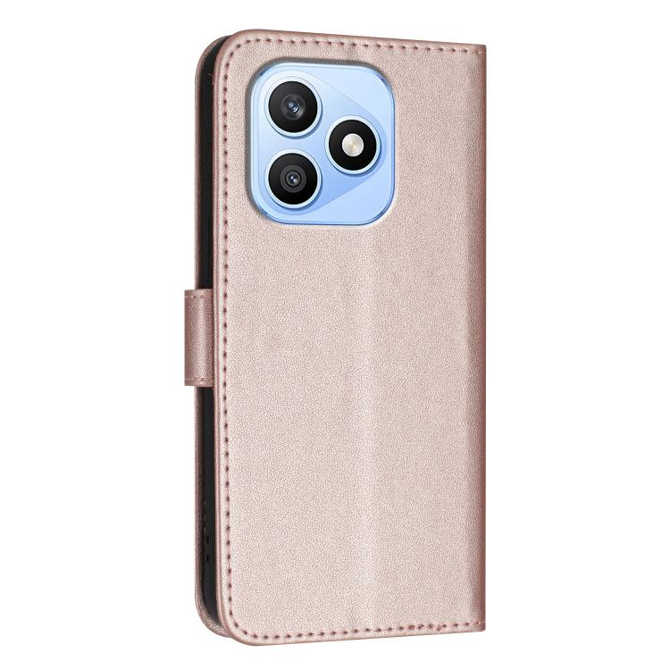 For Honor X8d 4G Triangle Pattern Buckle Clasp Leather Phone Case