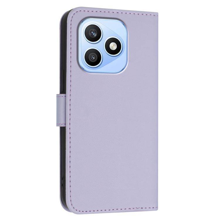 For Honor X8d 4G Triangle Pattern Buckle Clasp Leather Phone Case