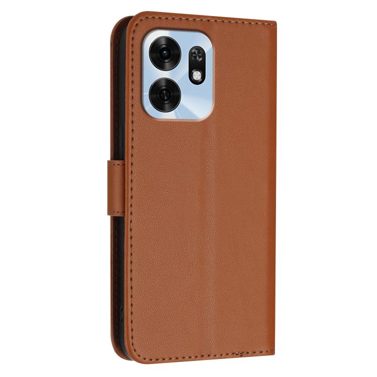 For Honor Play 60A 5G Triangle Pattern Buckle Clasp Leather Phone Case