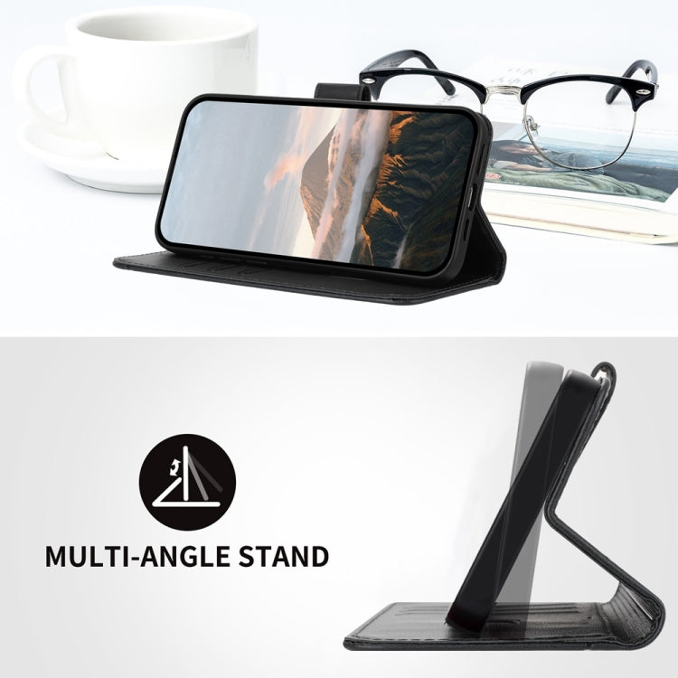 For Samsung Galaxy A02s Triangle Pattern Buckle Clasp Leather Phone Case
