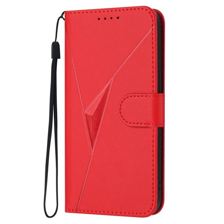 For Samsung Galaxy A54 5G Triangle Pattern Buckle Clasp Leather Phone Case