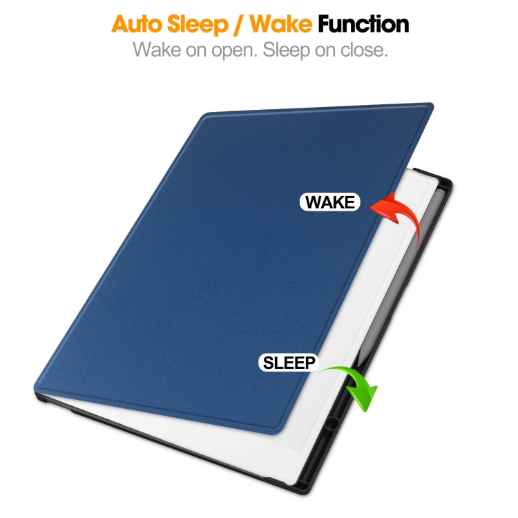 For reMarkable Paper Pro Voltage Holder Rotation Smart Leather Tablet Case
