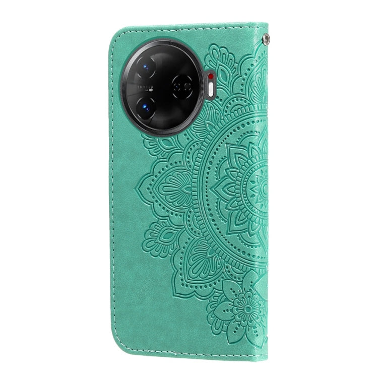 For Tecno Camon 30 Pro Seven-petal Flowers Embossing Leather Phone Case