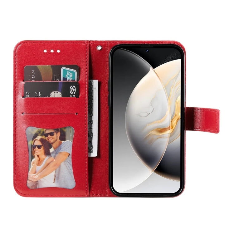 For Tecno Camon 30 Pro Seven-petal Flowers Embossing Leather Phone Case