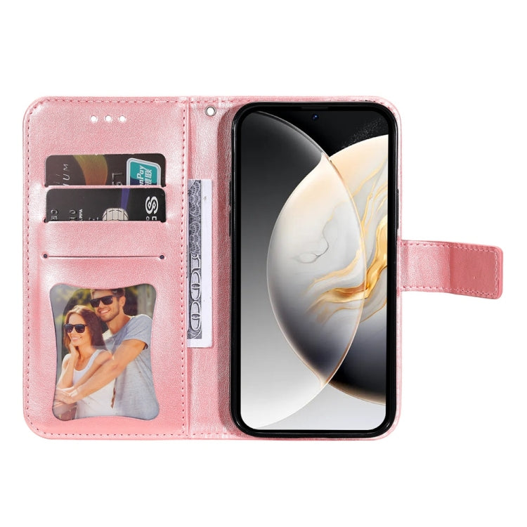 For Tecno Camon 30 Pro Seven-petal Flowers Embossing Leather Phone Case