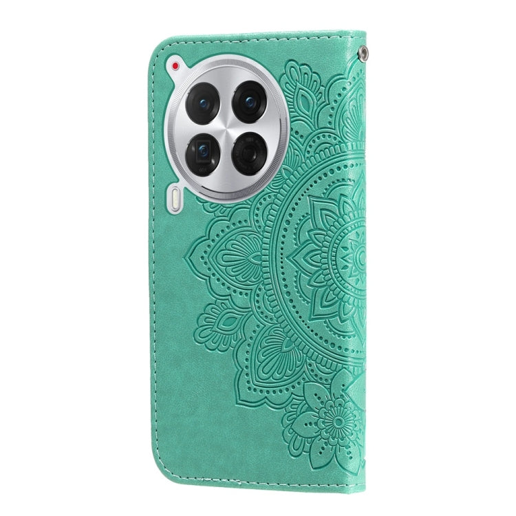 For Tecno Camon 30 Premier Seven-petal Flowers Embossing Leather Phone Case