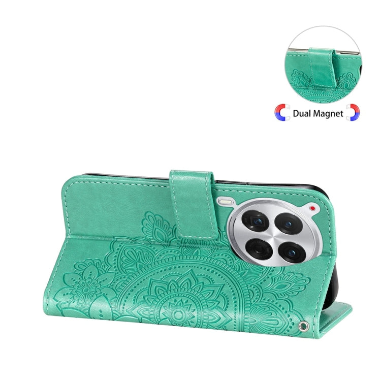 For Tecno Camon 30 Premier Seven-petal Flowers Embossing Leather Phone Case