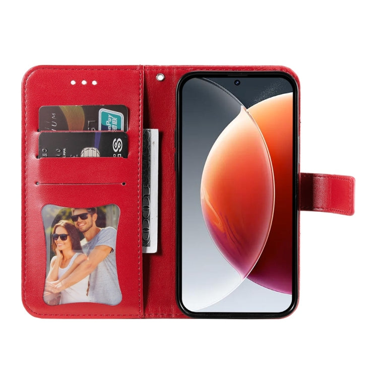 For Tecno Camon 30 Premier Seven-petal Flowers Embossing Leather Phone Case