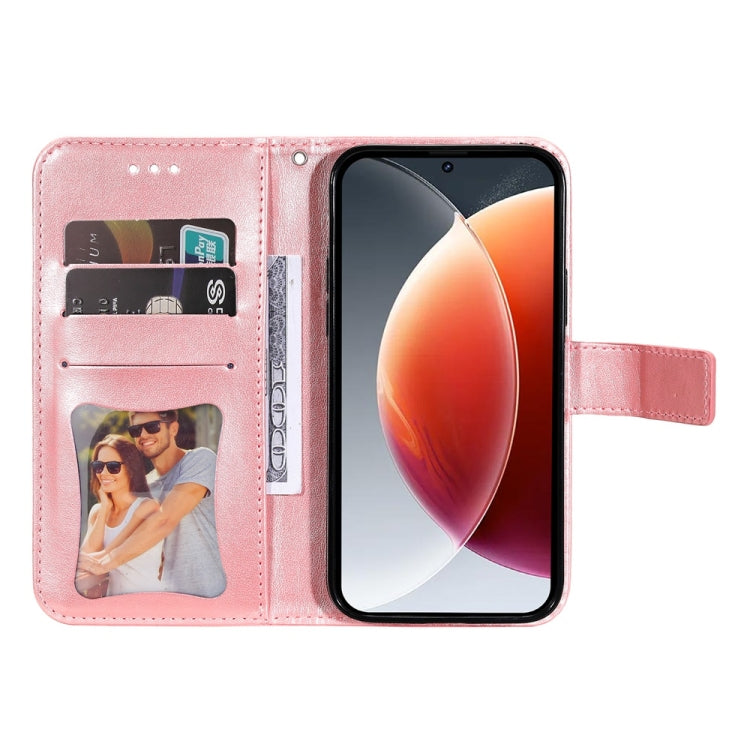 For Tecno Camon 30 Premier Seven-petal Flowers Embossing Leather Phone Case