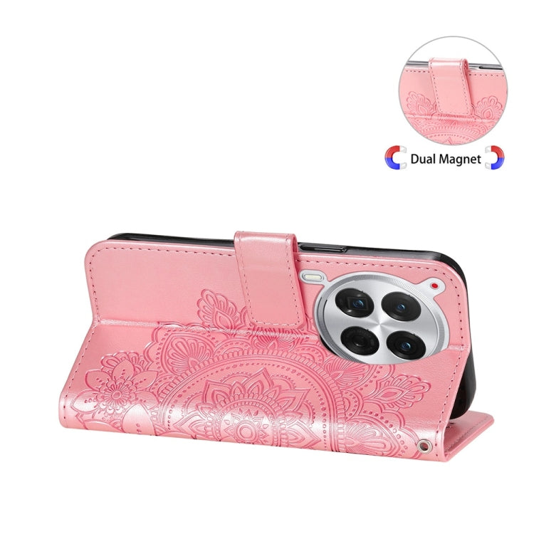 For Tecno Camon 30 Premier Seven-petal Flowers Embossing Leather Phone Case