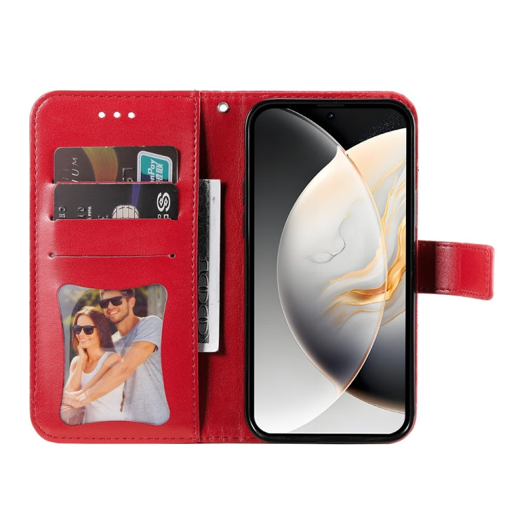For Tecno Camon 30S / Camon 30S Pro Seven-petal Flowers Embossing Leather Phone Case