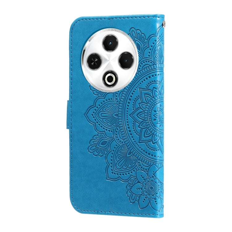 For Tecno Spark 30 4G Seven-petal Flowers Embossing Leather Phone Case