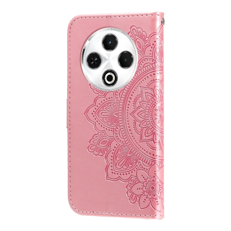 For Tecno Spark 30 4G Seven-petal Flowers Embossing Leather Phone Case