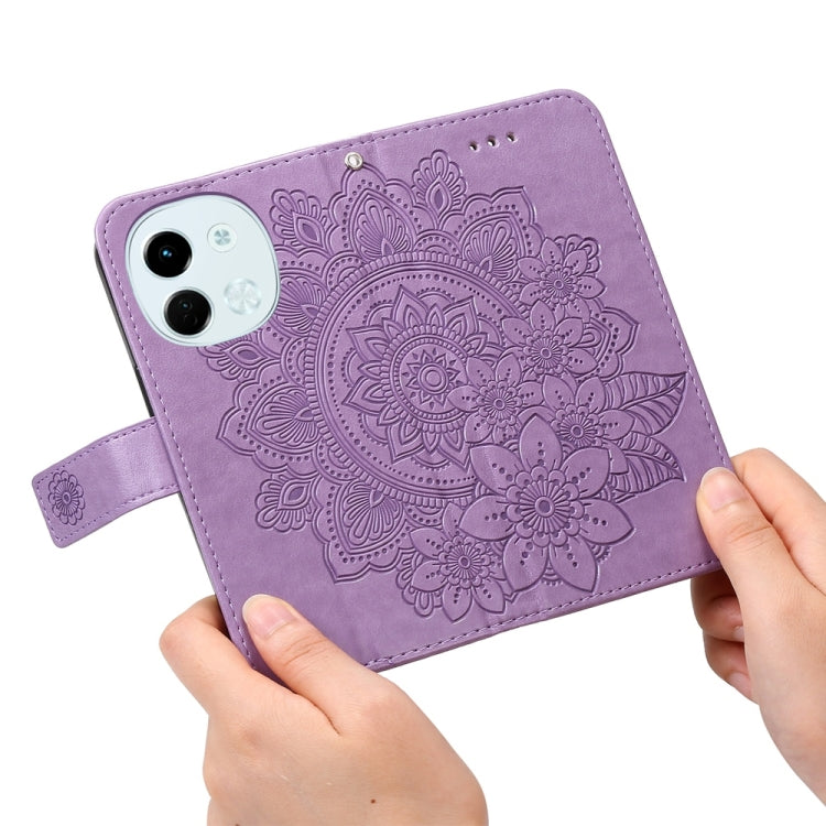 For Tecno Spark 30 5G / Pova 6 Neo 5G Seven-petal Flowers Embossing Leather Phone Case