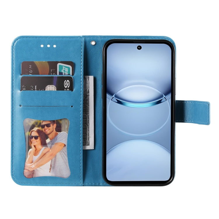 For Tecno Spark 30 5G / Pova 6 Neo 5G Seven-petal Flowers Embossing Leather Phone Case