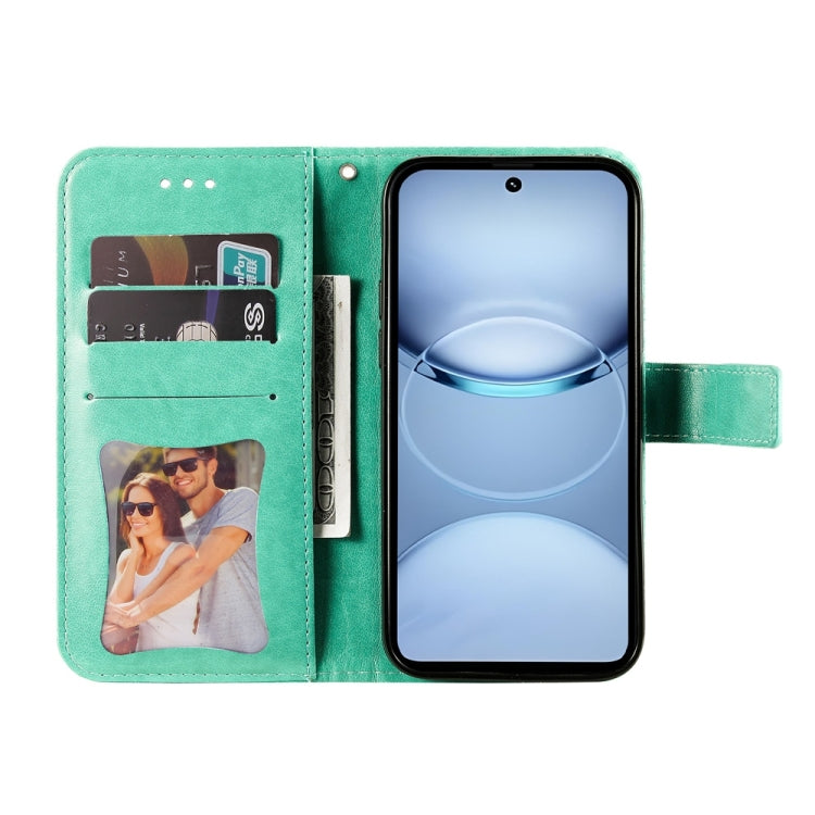 For Tecno Spark 30 5G / Pova 6 Neo 5G Seven-petal Flowers Embossing Leather Phone Case