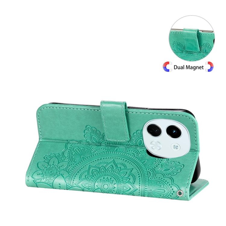 For Tecno Spark 30 5G / Pova 6 Neo 5G Seven-petal Flowers Embossing Leather Phone Case