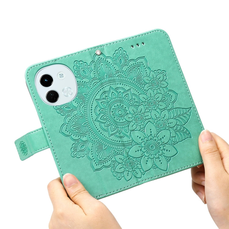 For Tecno Spark 30 5G / Pova 6 Neo 5G Seven-petal Flowers Embossing Leather Phone Case
