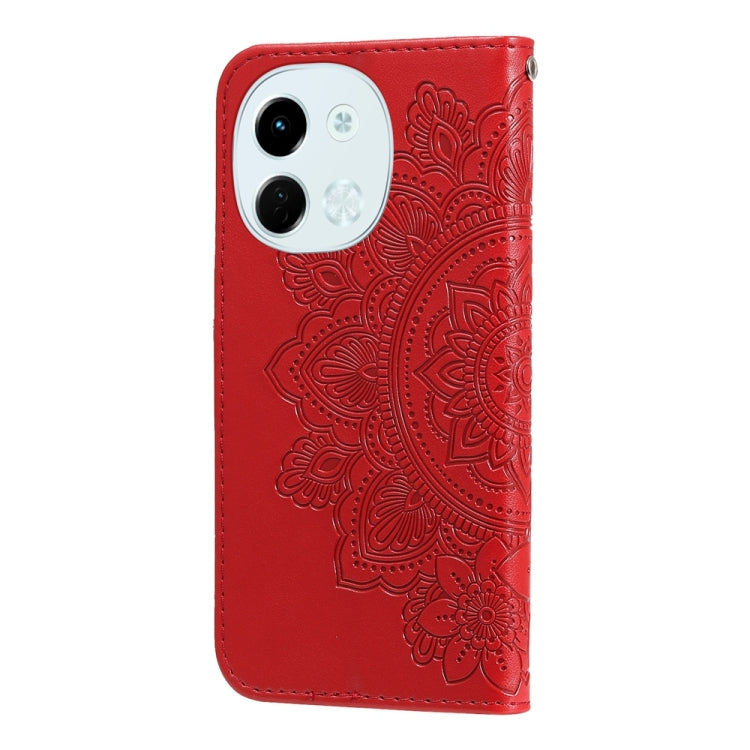 For Tecno Spark 30 5G / Pova 6 Neo 5G Seven-petal Flowers Embossing Leather Phone Case