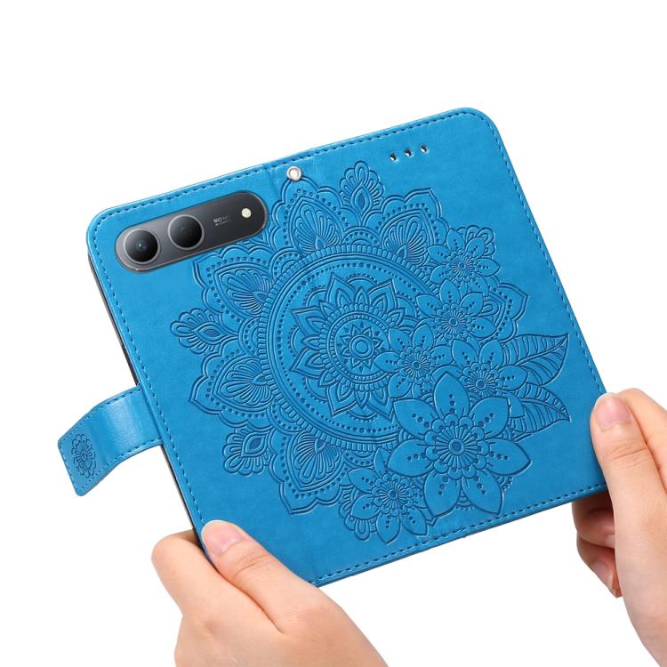 For Tecno Spark 40 5G / Spark Go 5G 2025 Seven-petal Flowers Embossing Leather Phone Case