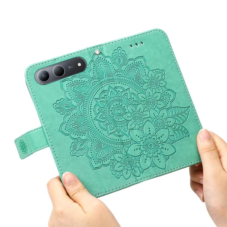 For Tecno Spark 40 5G / Spark Go 5G 2025 Seven-petal Flowers Embossing Leather Phone Case