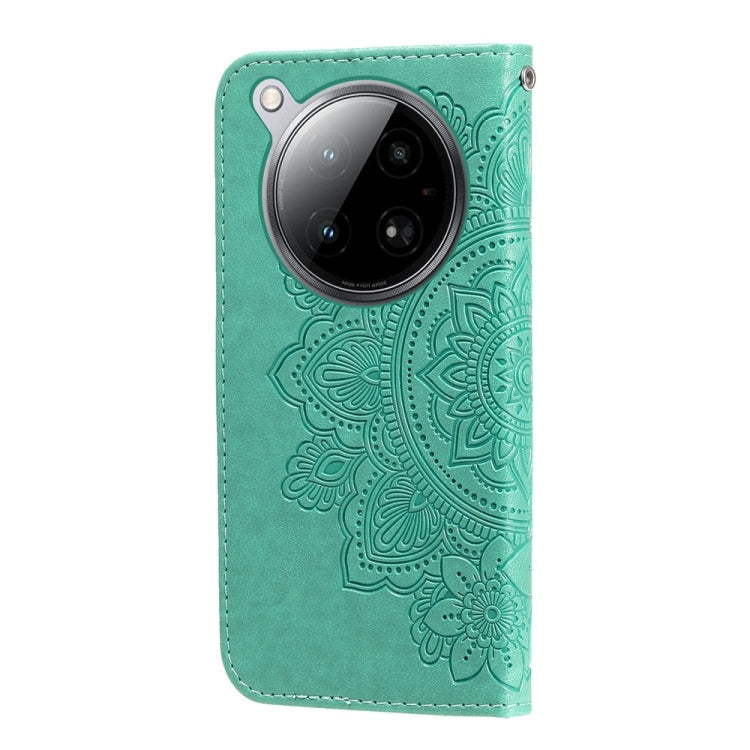 For Infinix Zero 40 4G / 5G Seven-petal Flowers Embossing Leather Phone Case