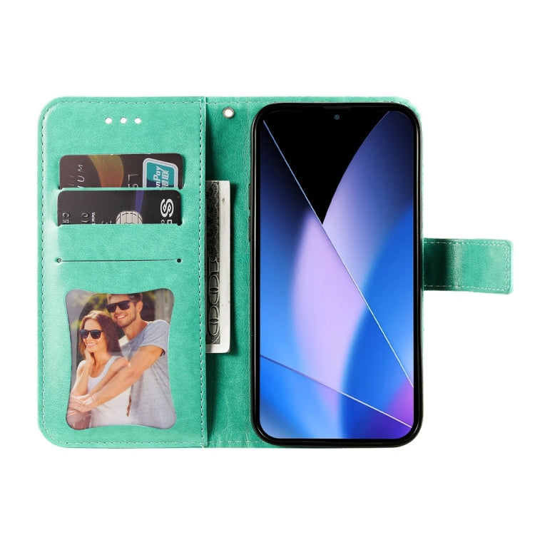 For Infinix Zero 40 4G / 5G Seven-petal Flowers Embossing Leather Phone Case