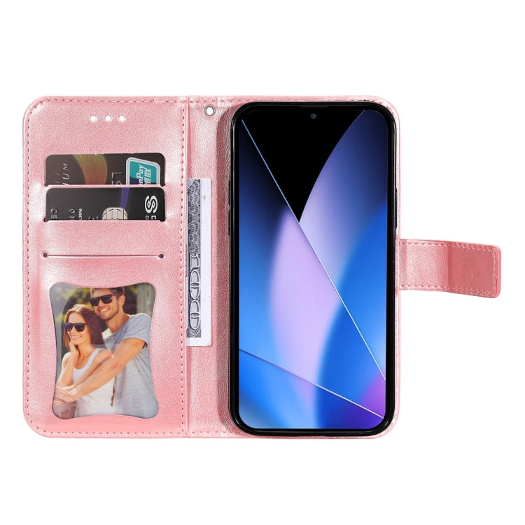 For Infinix Zero 40 4G / 5G Seven-petal Flowers Embossing Leather Phone Case