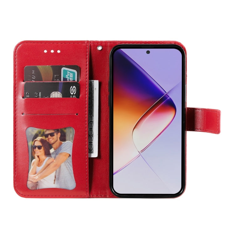 For Infinix Note 40 Pro 4G / 5G / Note 40 Pro+ Seven-petal Flowers Embossing Leather Phone Case
