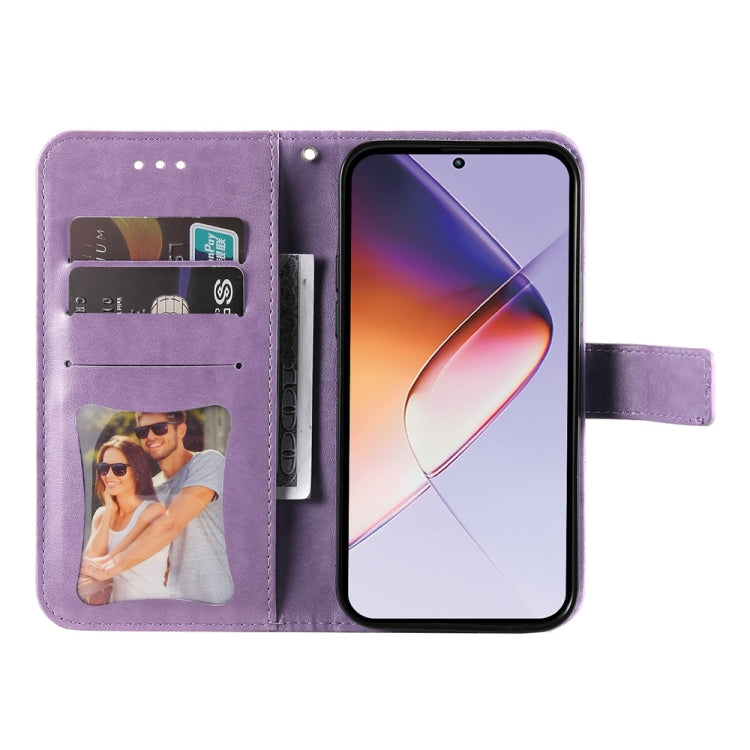 For Infinix Note 40 4G Seven-petal Flowers Embossing Leather Phone Case