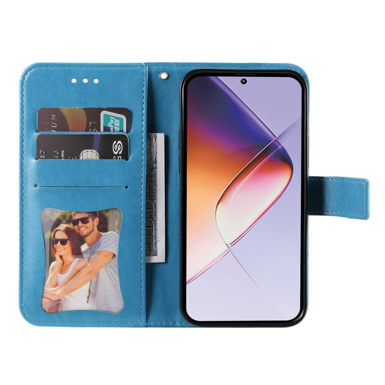 For Infinix Note 40 4G Seven-petal Flowers Embossing Leather Phone Case