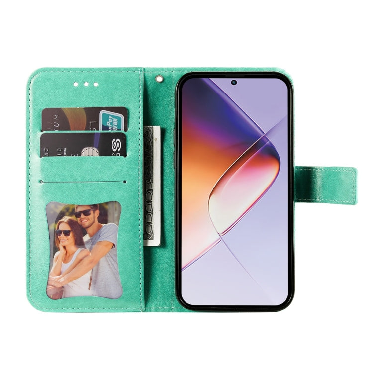 For Infinix Note 40 4G Seven-petal Flowers Embossing Leather Phone Case