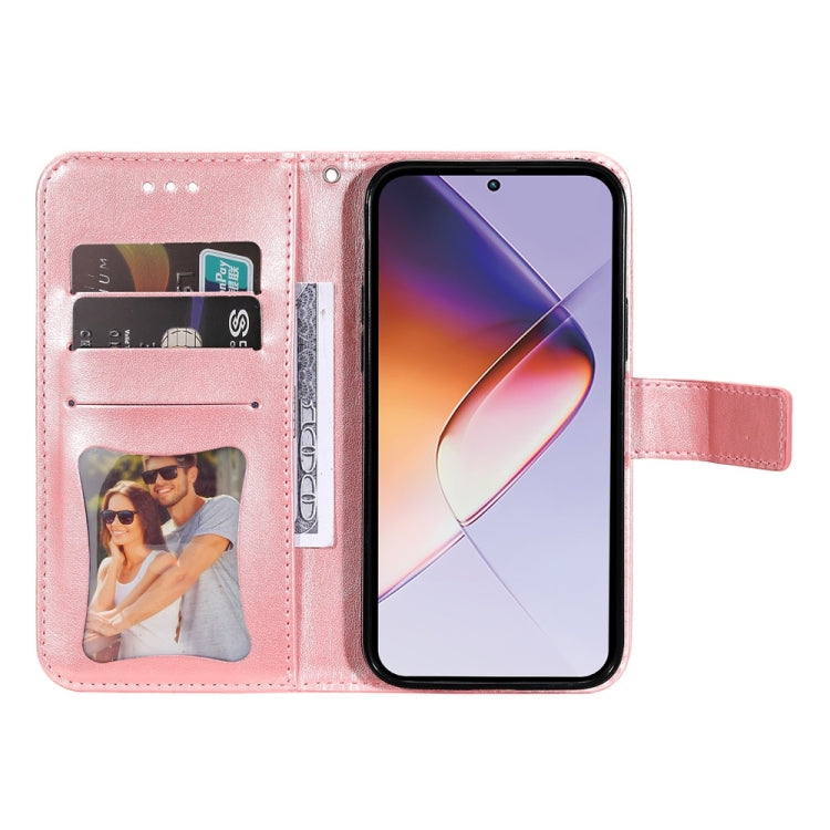 For Infinix Note 40 4G Seven-petal Flowers Embossing Leather Phone Case