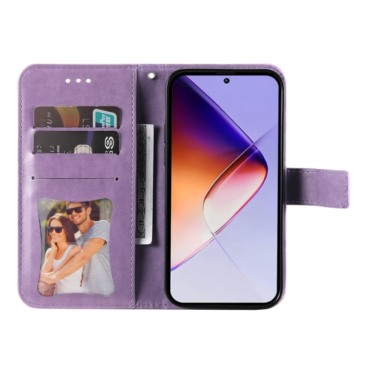 For Infinix Note 40 5G Seven-petal Flowers Embossing Leather Phone Case