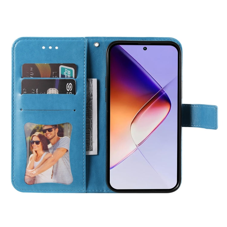 For Infinix Note 40 5G Seven-petal Flowers Embossing Leather Phone Case