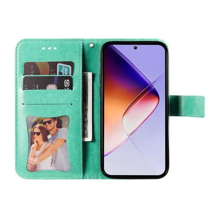 For Infinix Note 40 5G Seven-petal Flowers Embossing Leather Phone Case
