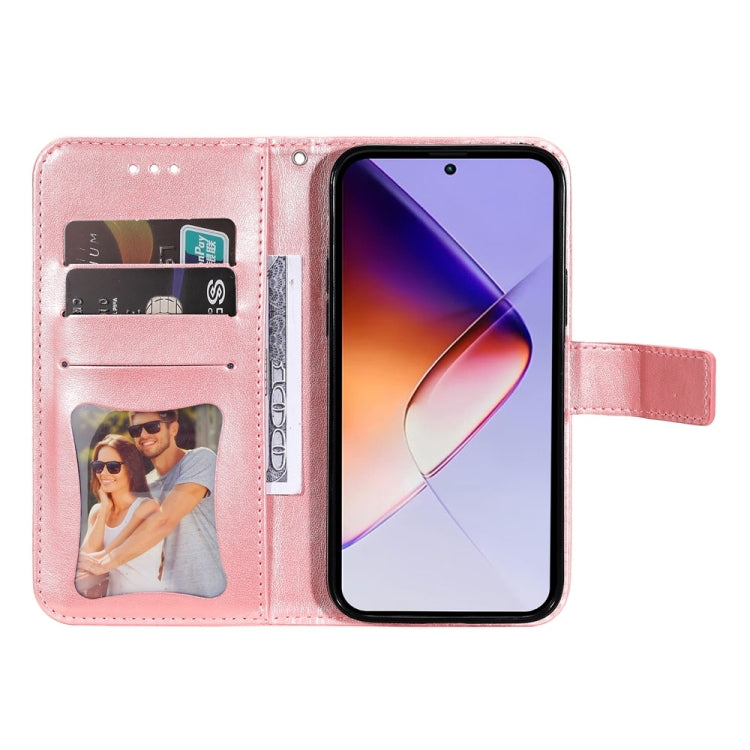 For Infinix Note 40 5G Seven-petal Flowers Embossing Leather Phone Case