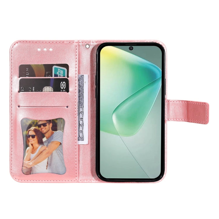 For Infinix Hot 50 5G Seven-petal Flowers Embossing Leather Phone Case